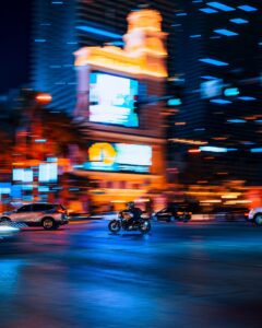 motorcycle las vegas strip