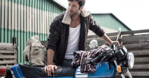 Man with Motorcycle
