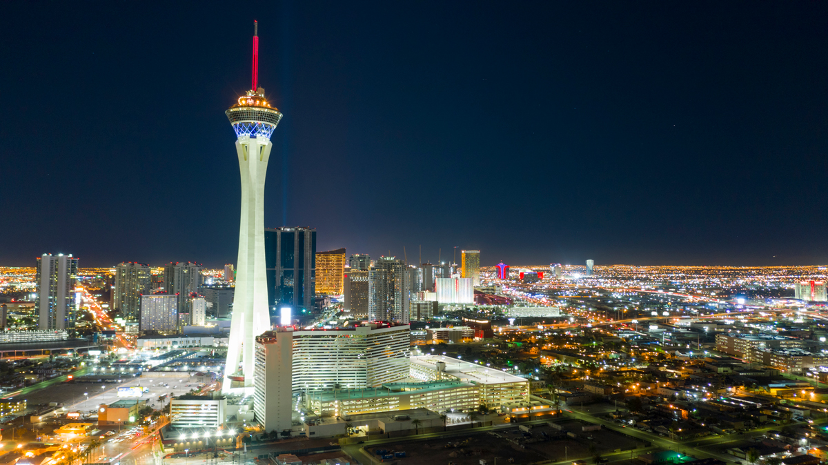 Driver Crashes Pickup Truck into Stratosphere Resort