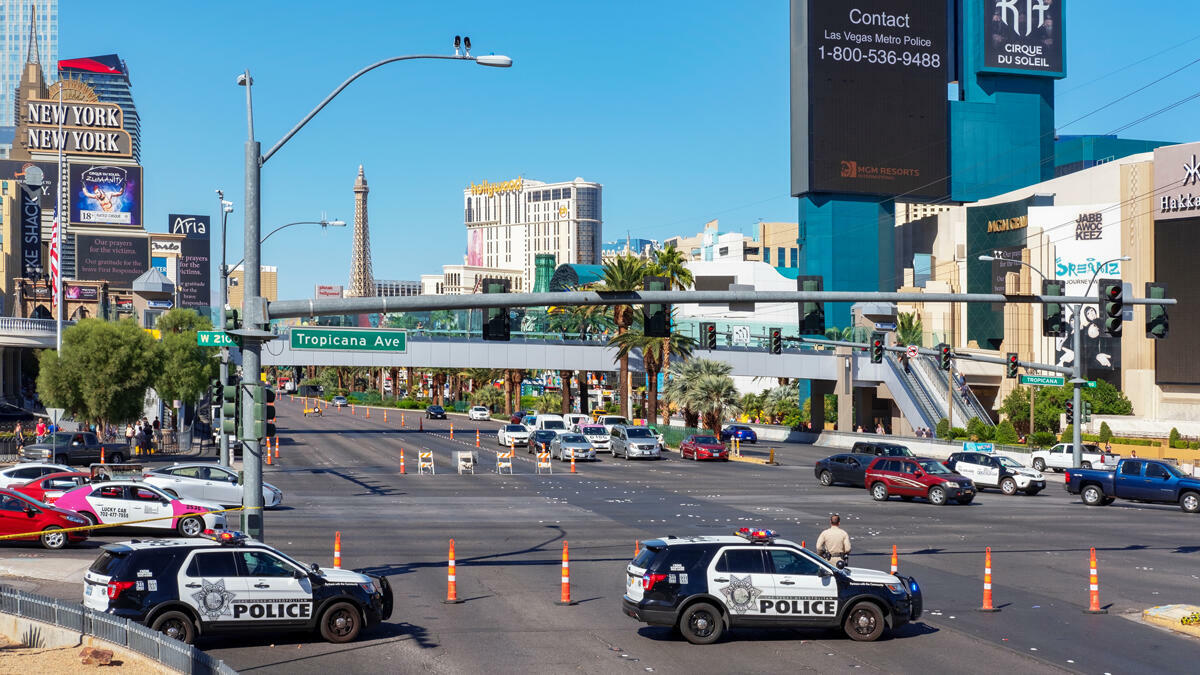 Peatón en estado crítico tras accidente cerca del Strip de Las Vegas