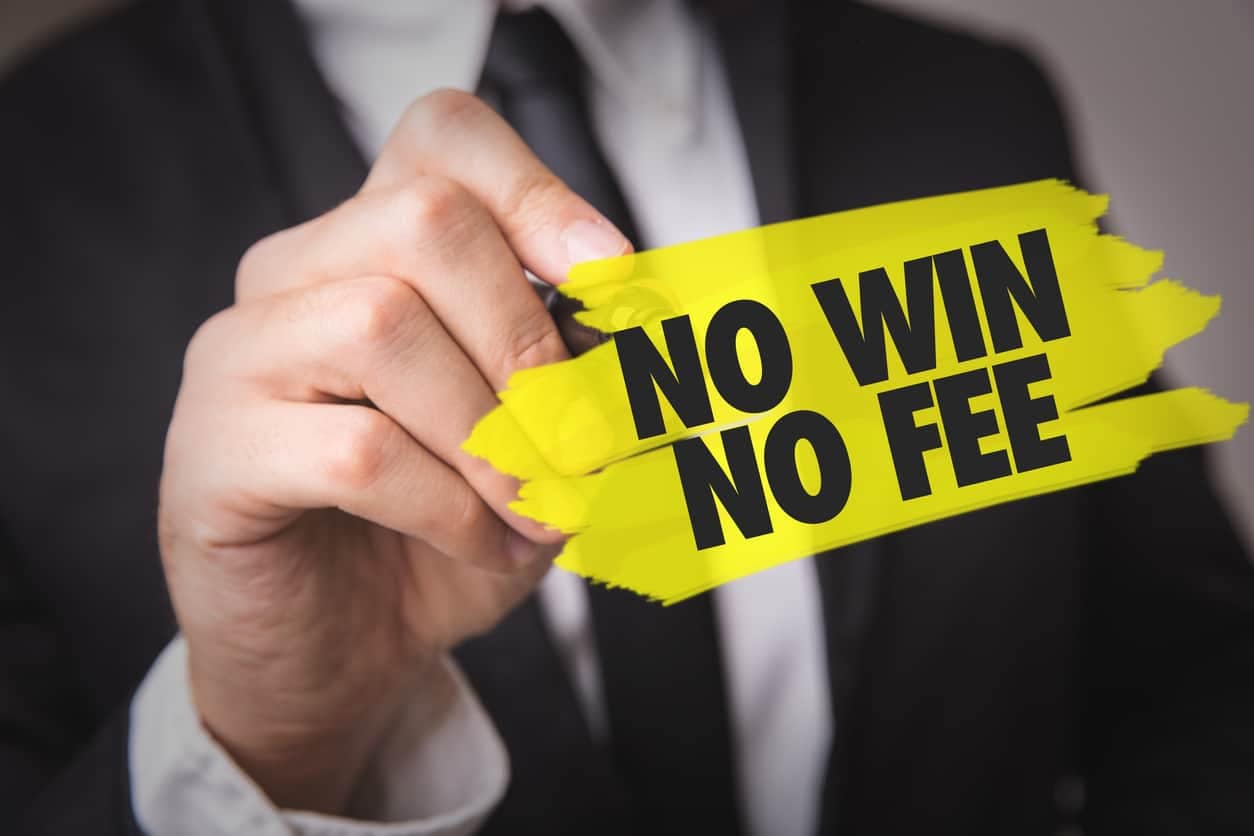 Lawyer writing no win no fee