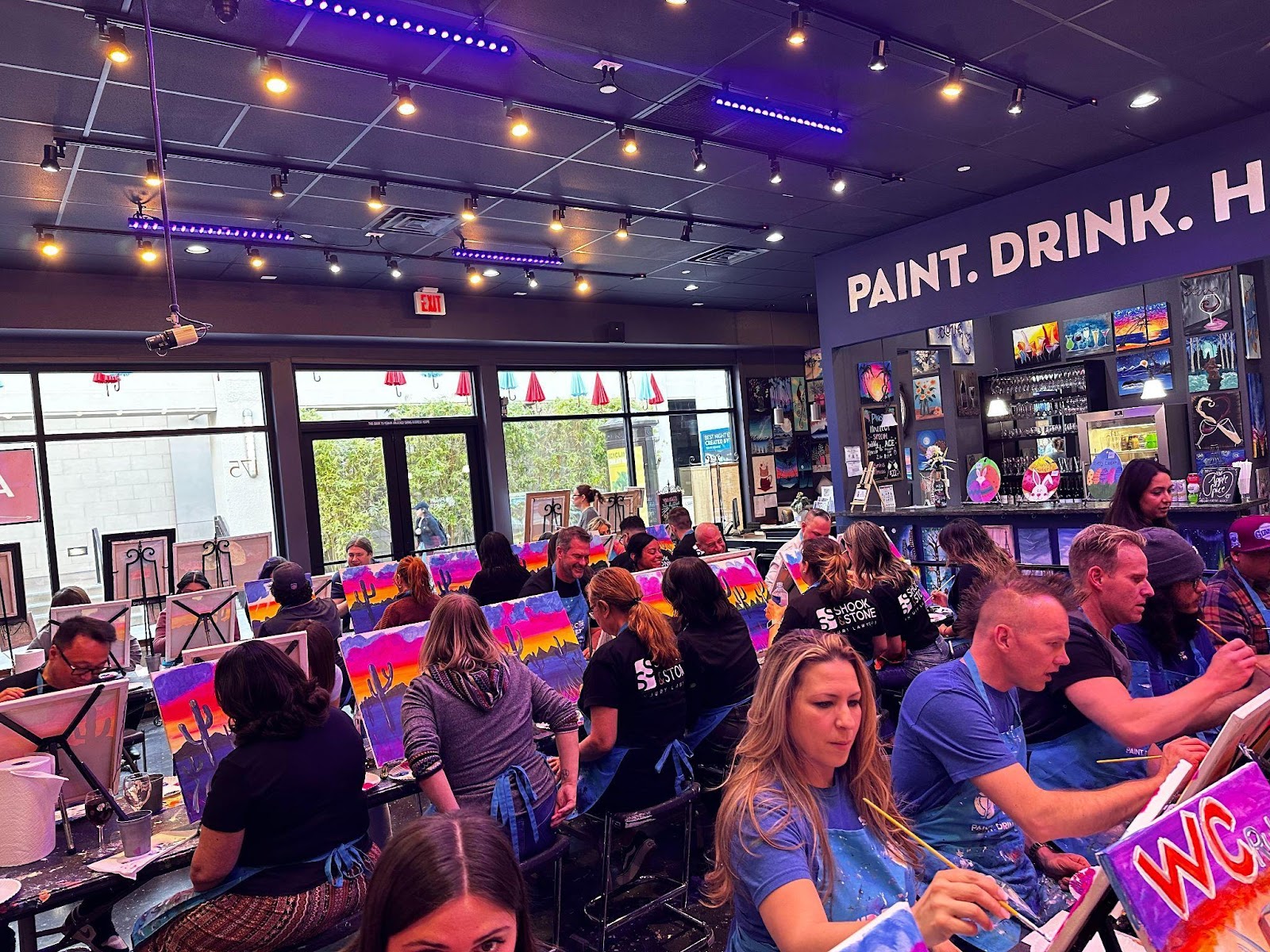 Colors of Success: Shook & Stone’s Employee Appreciation Day at Pinot’s Palette!