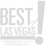 Gray "Best of Las Vegas!" logo with exclamation mark, with "Las Vegas Review-Journal bestoflasvegas.com" written below in smaller text.