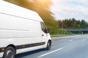A delivery truck speeding down the highway. How much do you get if a FedEx truck hits you?